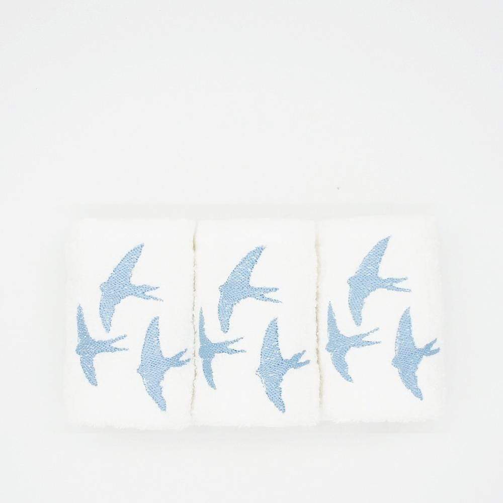 Embroidered hand towels - Set of 3