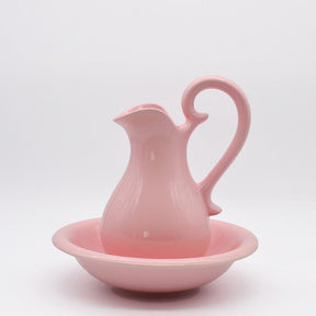 Pichet en céramique à pois bleus Pichet en céramique - Rose