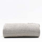 Plaid à franges en coton gaufré Beige Plaid à franges en coton gaufré 200x140 - Beige
