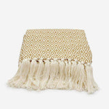 Losango I Cotton Fringed Blanket 200x135 - Beige