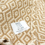 Losango I Cotton Fringed Blanket 200x135 - Beige