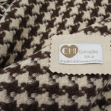 Wool Plaid Brown and Beige