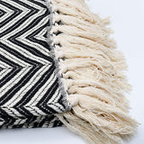 Plaid en coton aux couleurs chaudes I Artisanat du Portugal en ligne Plaid en coton 200X135 Noir