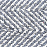 Herringbone I Cotton Fringed Blanket - Dark red