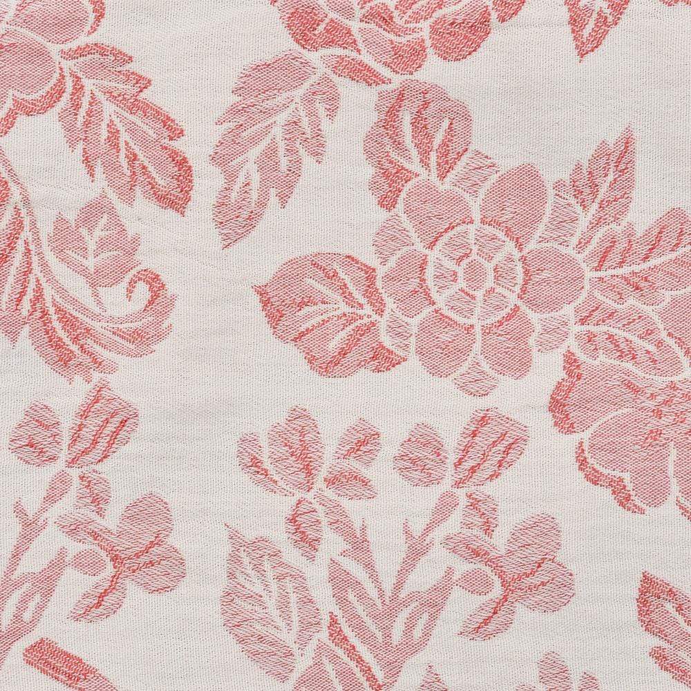 Plaid léger à franges en coton 170x120 - Rose