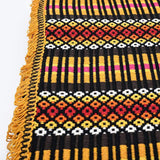 Plaid régional portugais en coton I Artisanat du Portugal en ligne Plaid régional en coton 210x140 - 2 couleurs Ocre