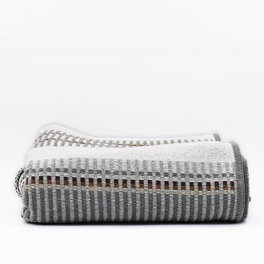 Plaid traditionnel portugais Gris moyen #Plaid traditionnel portugais 210x140 - Gris