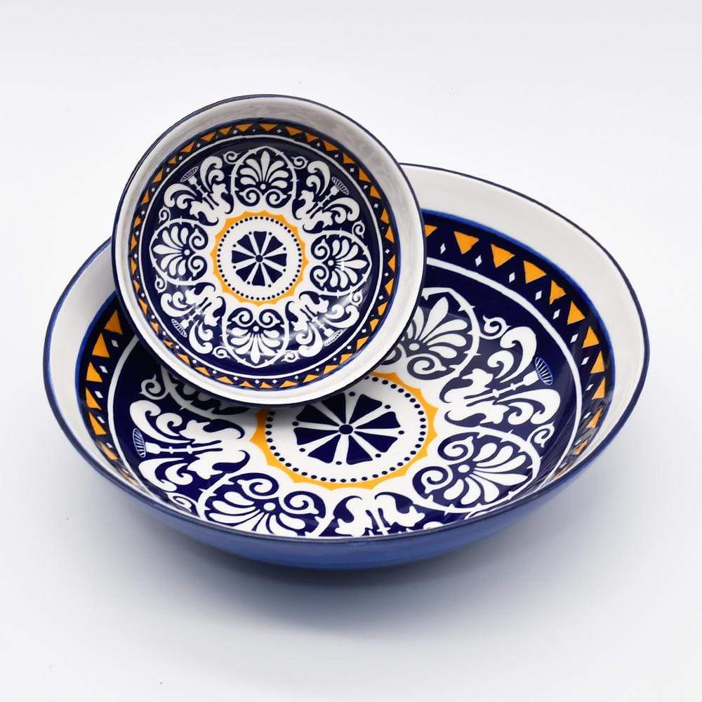 Plat en céramique traditionnel du Portugal 27cm Plat en céramique "Tradicional" - 19 cm