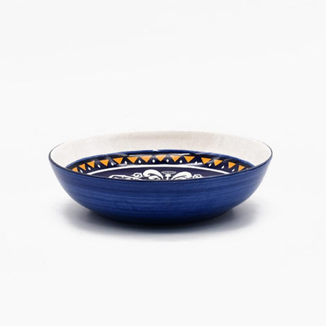 Plat en céramique traditionnel du Portugal 27cm Saladier bas en céramique "Tradicional" - 25 cm