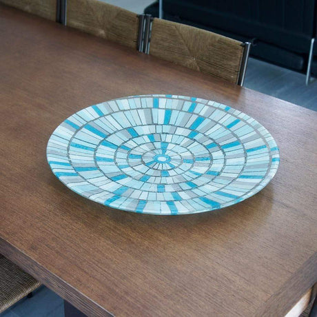Grand plat en verre fusionné "Marinha Grande"