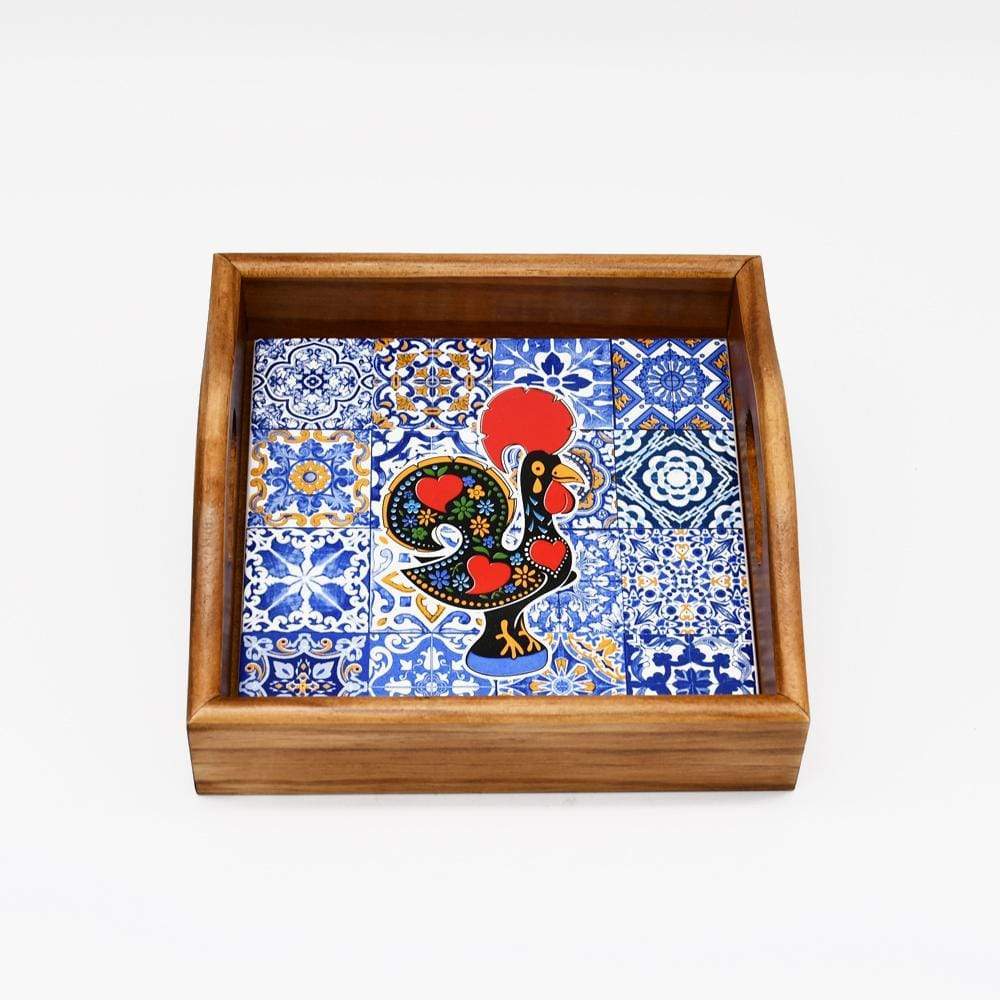 Wooden & Azulejos tray - 17cm