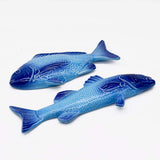 Poisson en céramique "Robalo" Bleu