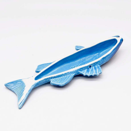 Poisson en céramique "Robalo" Bleu