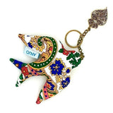 Andorinha I White key ring