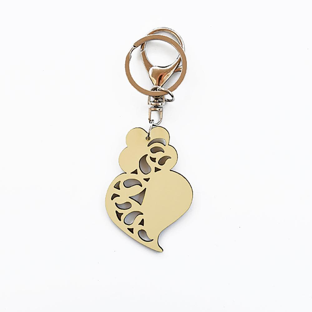 Porte clés Coração de Viana turquoise DRAFT Porte clés "Coração de Viana" - X couleurs Beige