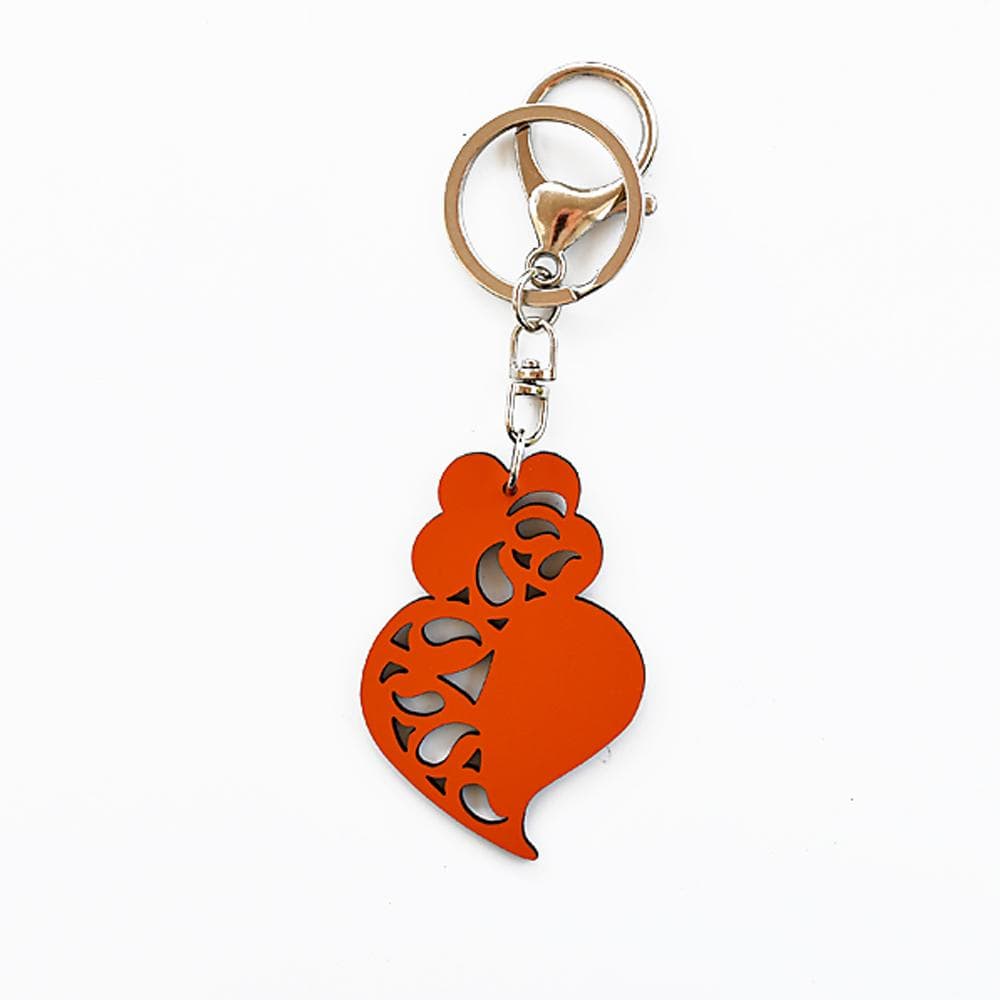 Porte clés Coração de Viana turquoise DRAFT Porte clés "Coração de Viana" - X couleurs Orange