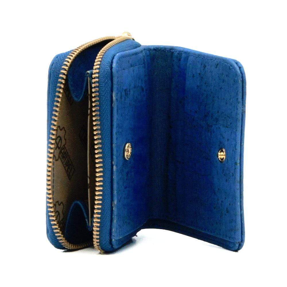 Cork wallet I Blue