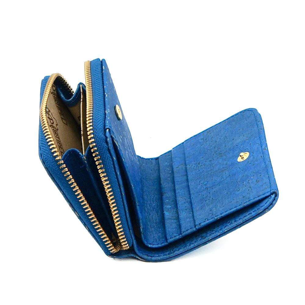 Cork wallet I Blue