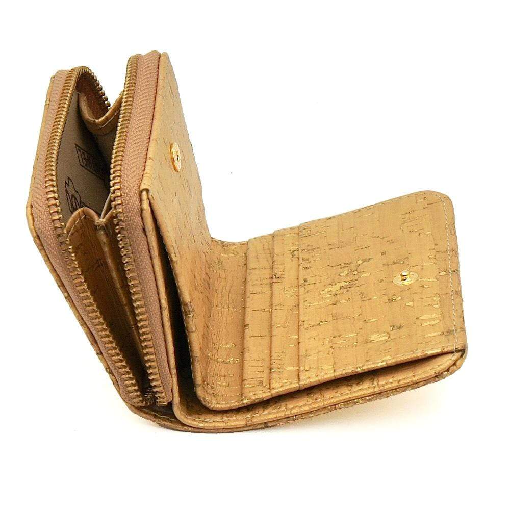 Cork wallet I Gold
