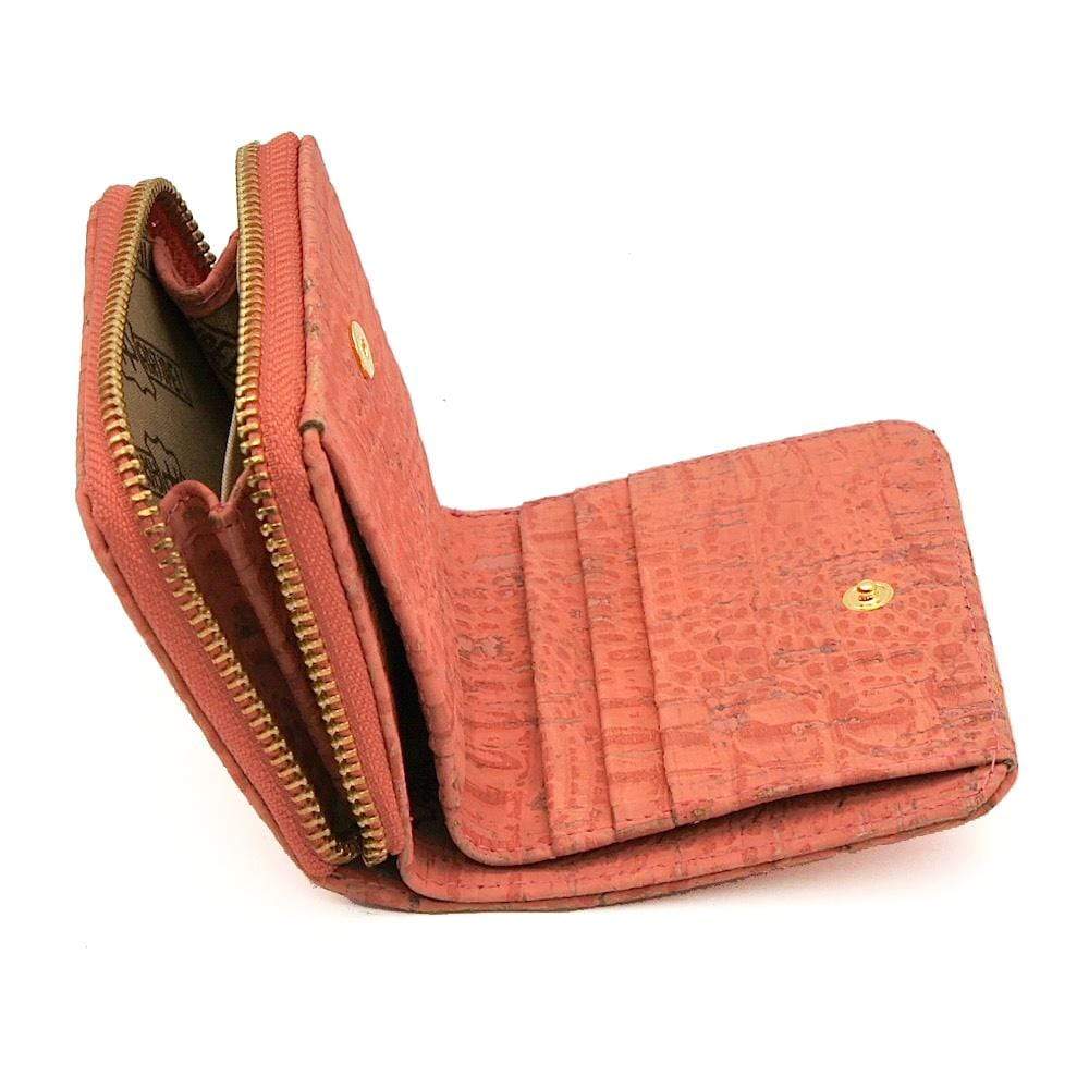 Cork wallet I Coral