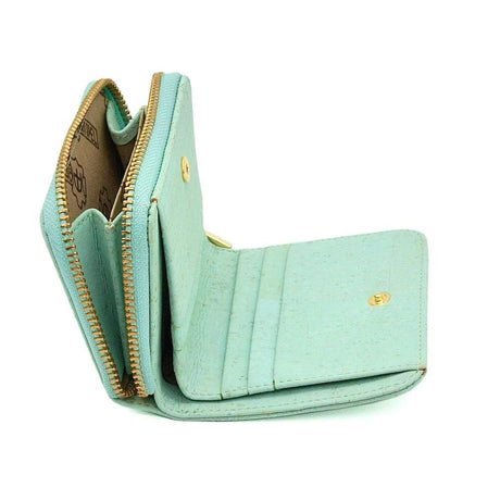 Cork wallet I Water-green