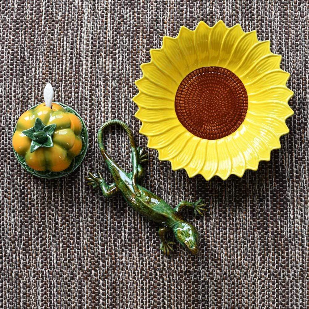 Pot en céramique en forme de citrouille - 10cm