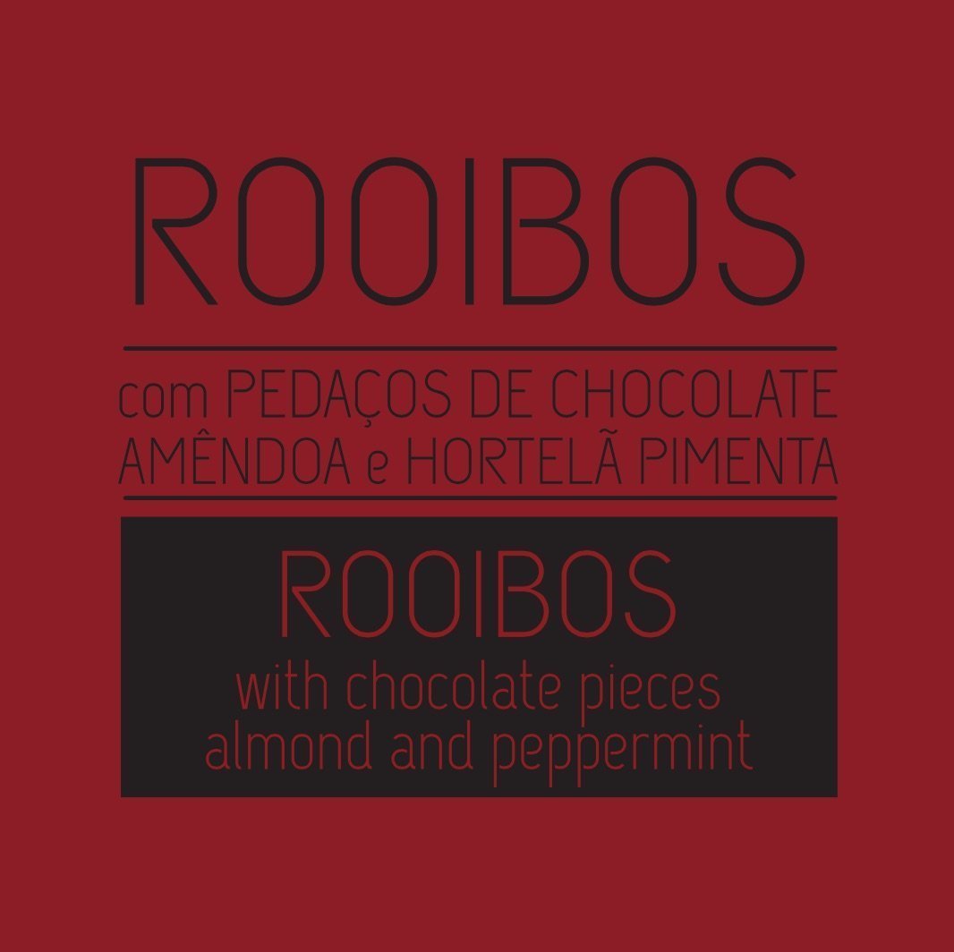 Rooibos with chocolate pieces, almonds and peppermint
