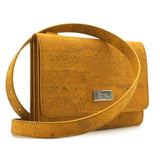 Yellow cork shoulder bag
