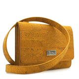 Yellow cork shoulder bag