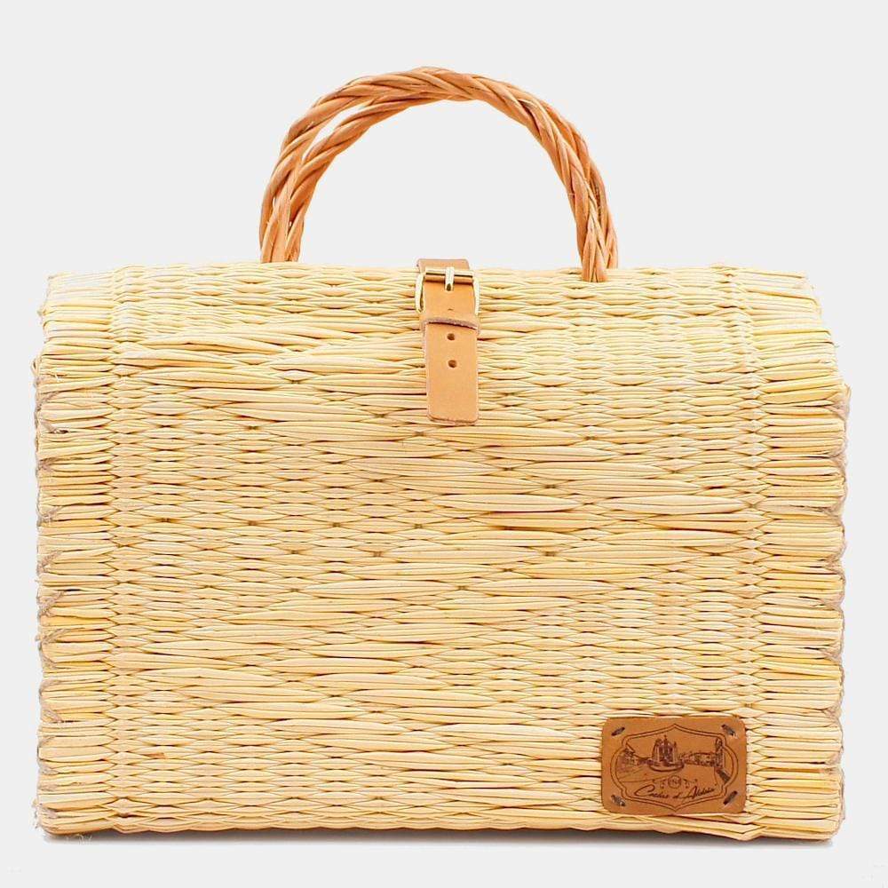 Sac cabas en jonc 30cm - Naturel