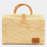 Sac cabas en jonc 30cm - Naturel