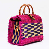 Reed Shopping bag - 22cm - Pink & Purple