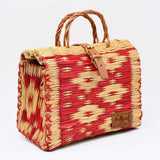 Reed Shopping Bag - 26cm - Red & Natural