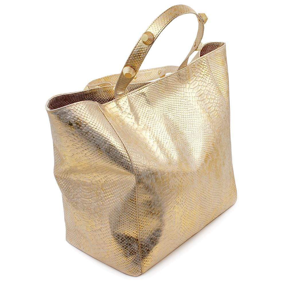 Embossed cork Shopping bag - Gold