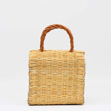 Sac cabas en jonc 16cm - Naturel