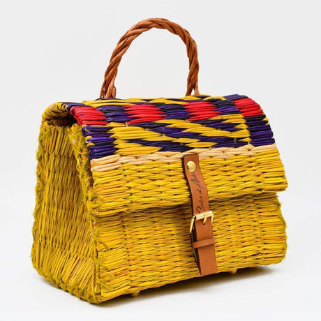 Reed Satchel Bag - 22cm - Yellow