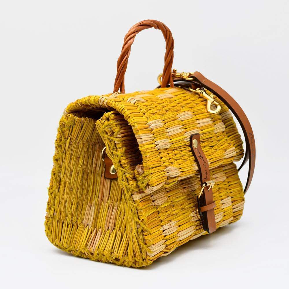 Reed Satchel bag - 22cm - Yellow