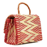 Reed Satchel Bag 9.8'' - Red & Naturel