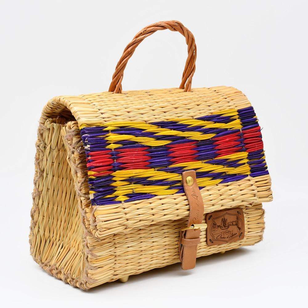 Reed Satchel Bag - 25cm - Natural