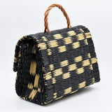 Sac cartable en jonc noir I Produit du Portugal Sac cartable en jonc 25cm - Noir