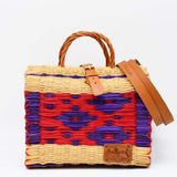 Reed Shopping Bag - 26cm - Red & Multicolor