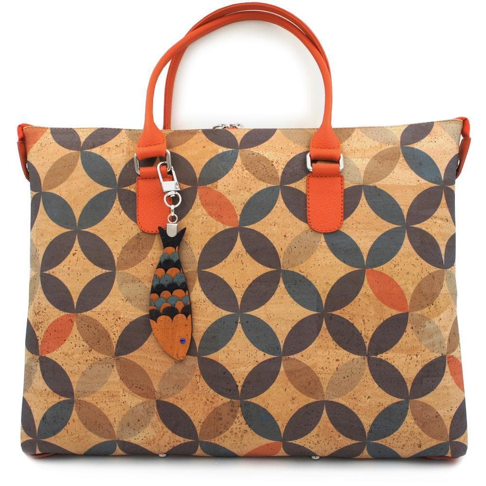 Convertible cork bag "Circles"