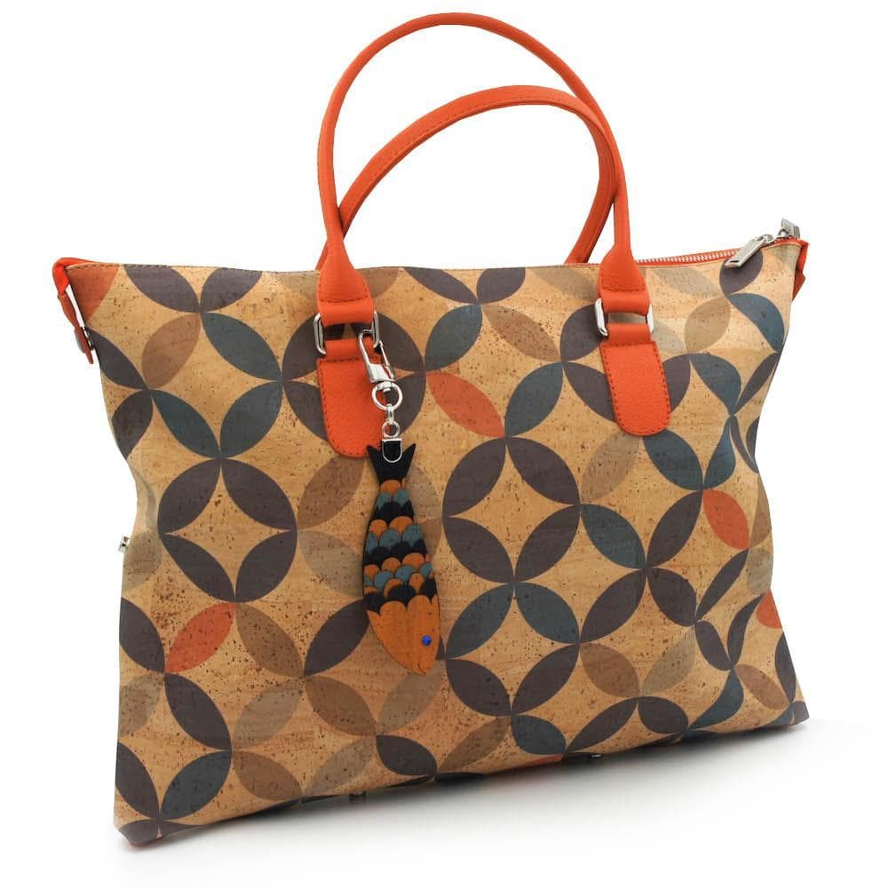 Convertible cork bag "Circles"
