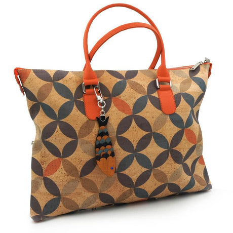 Convertible cork bag "Circles"