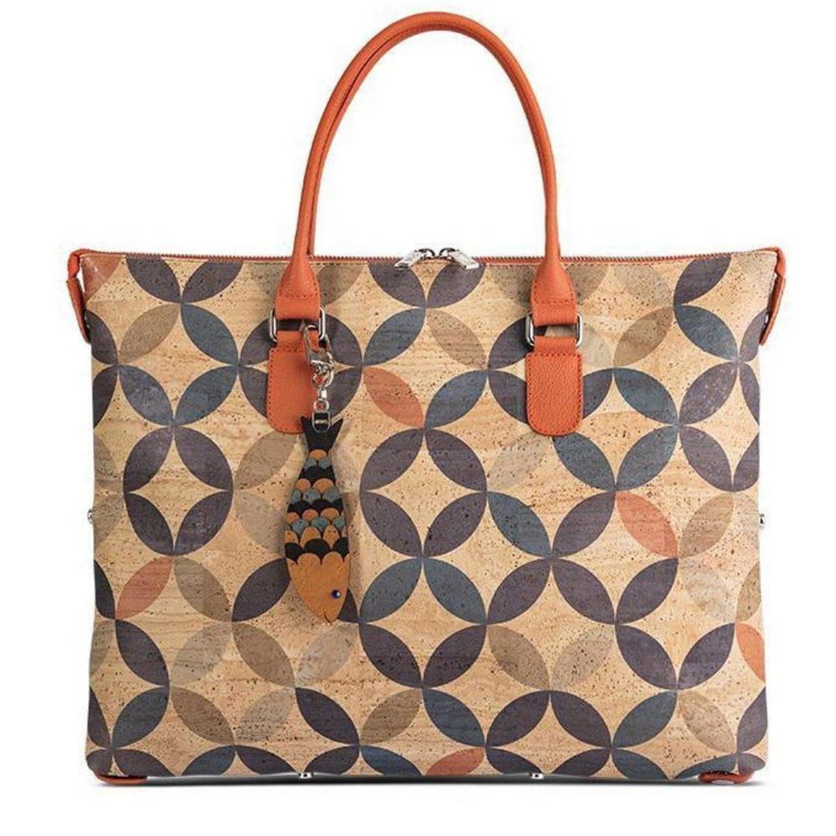 Convertible cork bag "Circles"