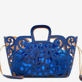 Cork basket bag - Blue