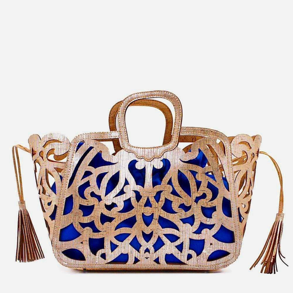 Convertible Cork Handbag - Red