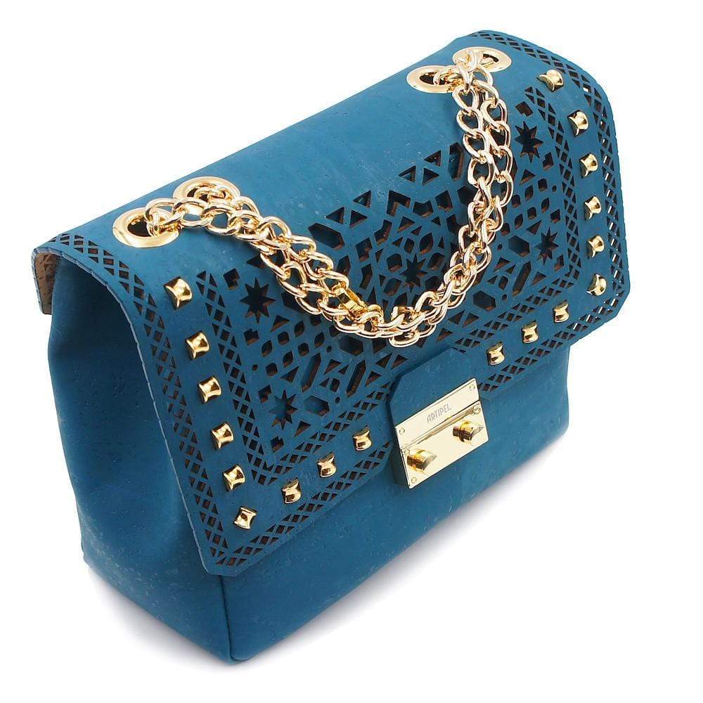 Cork Hobo bag - Blue