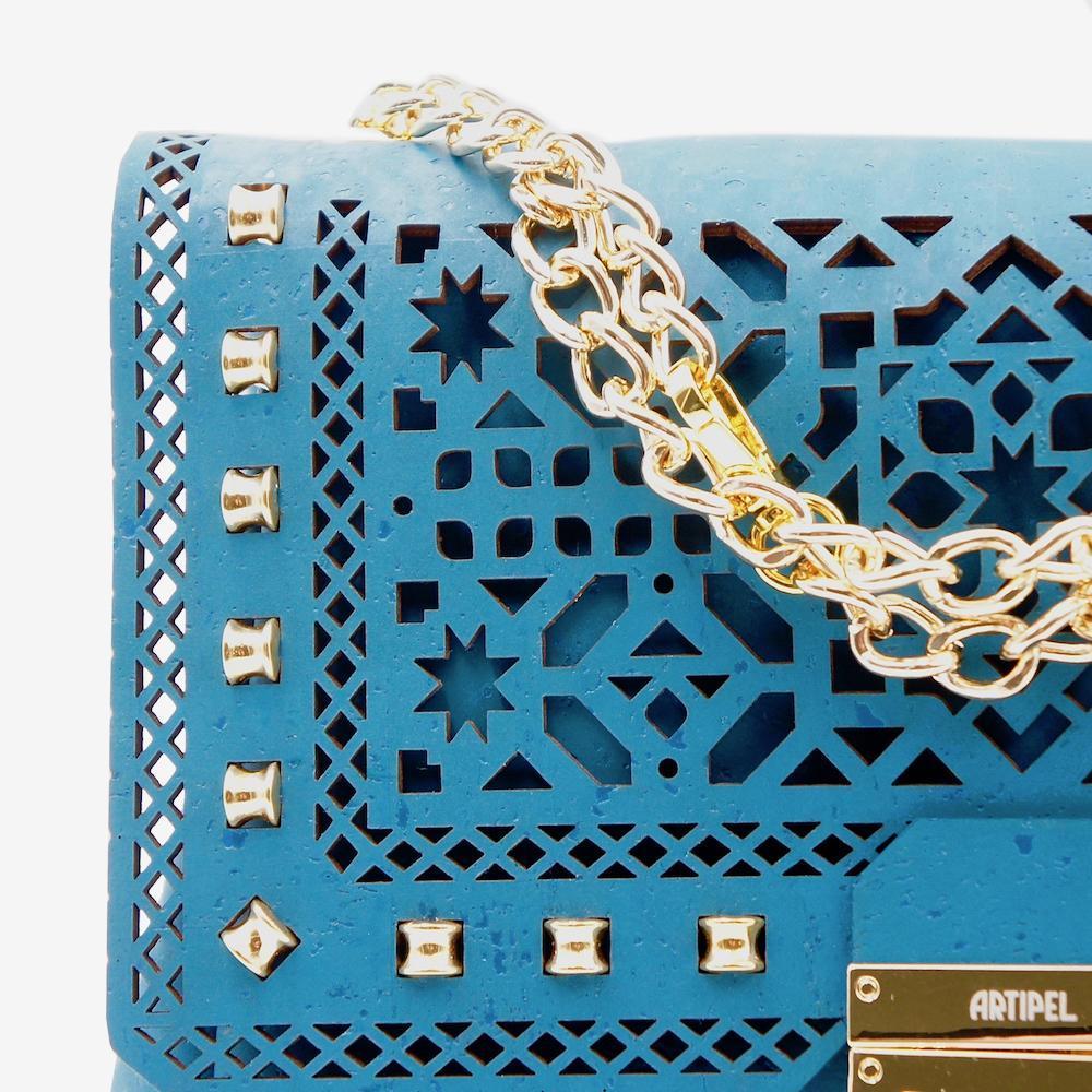 Cork Hobo bag - Blue