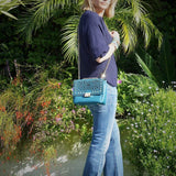 Cork Hobo bag - Blue